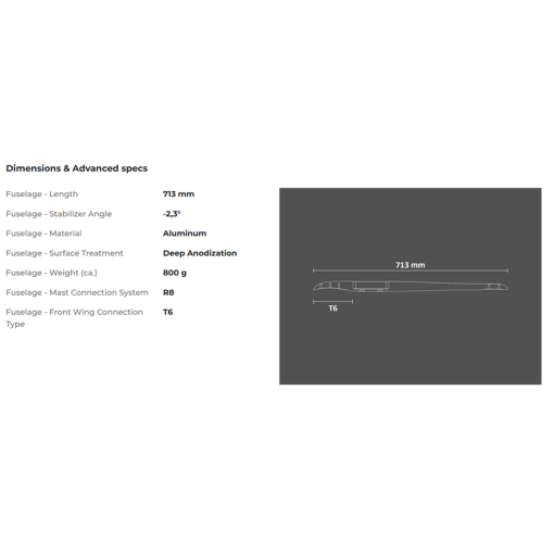 Sabfoil Fuselage 713 2024 - F713K.6 - Sabfoil