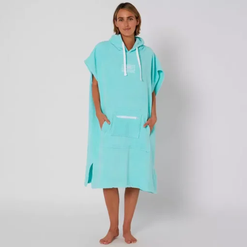 O&E Ladies Hooded Poncho - ALTW03 Ladies Hooded Poncho towel Mint - O&E