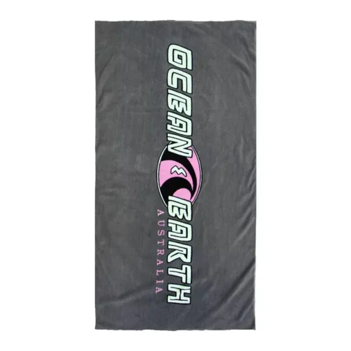 O&E Heritage Beach Towel - AMTW04 HERITAGE Towel charcoal - O&E