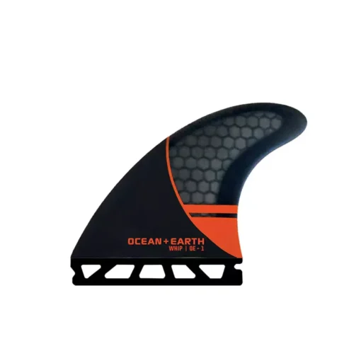 O&E 0E1 Whip Thruster Fins - Single Tab - BH23 OE 1 SML RED SINGLE TAB Surfboard Fins - O&E