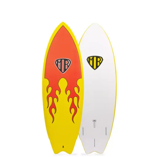 O&E MR Epoxy Soft Super Twin 5'6" - SBMRF56 MR EpoxySoft FLAME SuperTwin flame Soft board - O&E