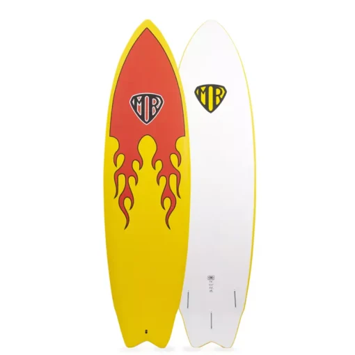 O&E MR Epoxy Soft Super Twin 6'8" - SBMRF68 MR EpoxySoft FLAME SuperTwin flame Soft board - O&E