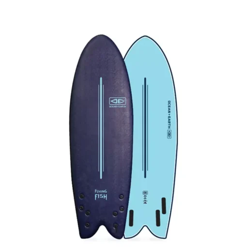 O&E Flying Fish Ezi-Rider 5'8" - SEFF58 Ezi Rider FlyingFish 5 8 midnightblue Soft board - O&E