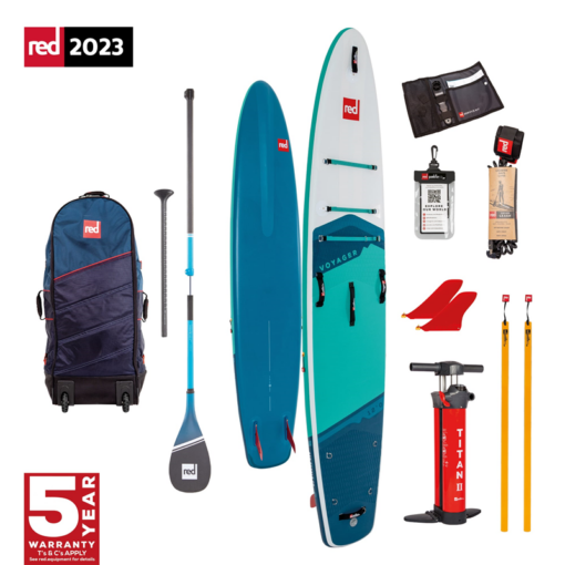 Red Paddle Package - 12.0 Voyager HT 2024 - VOYAGER 12 0 HYBRID CARBON BLUE - Red Paddle