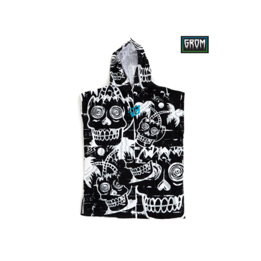 Creatures Grom Poncho: Black White - CREGP211BKWH - Creatures